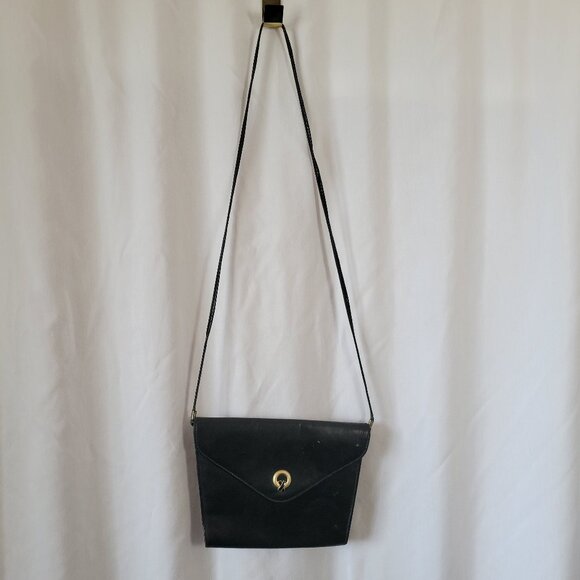 Rush Hour Retro Purse Vtg Chic Black Flap crossbody clutch Versatile 90s Classic - Picture 1 of 7